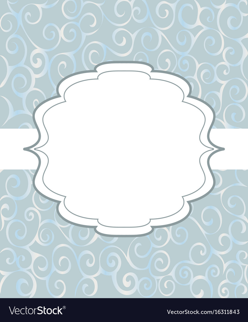 vintage frame background invitation ornament vector image