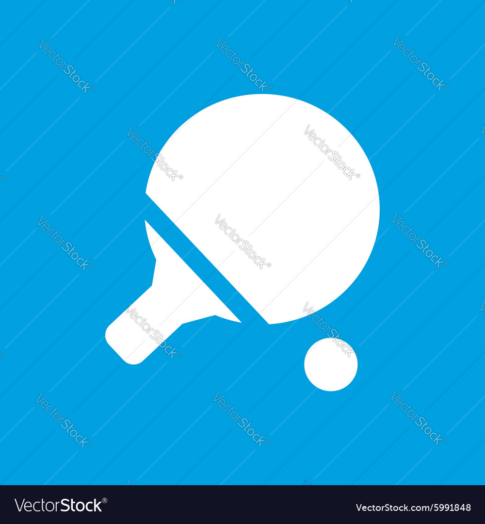 Ping pong icon simple Royalty Free Vector Image