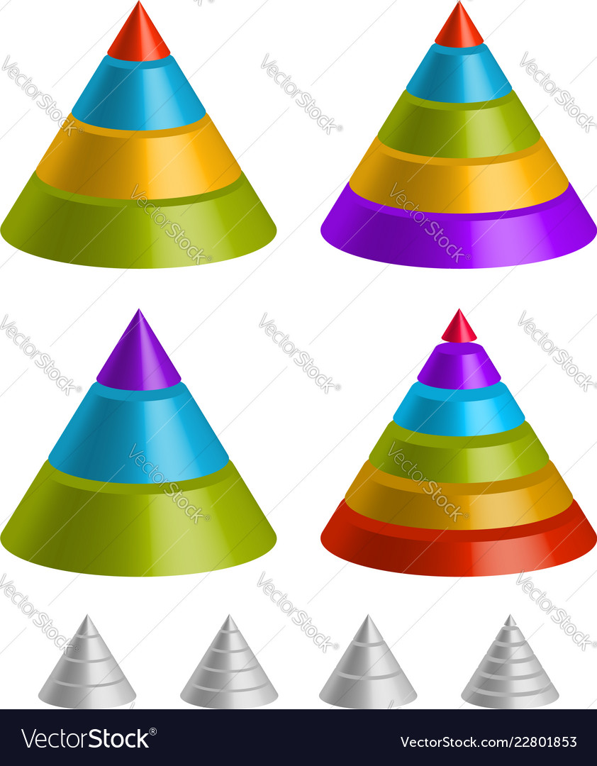 Pyramid Diagram 3d Segmented Pyramid Chart Template Pyramid