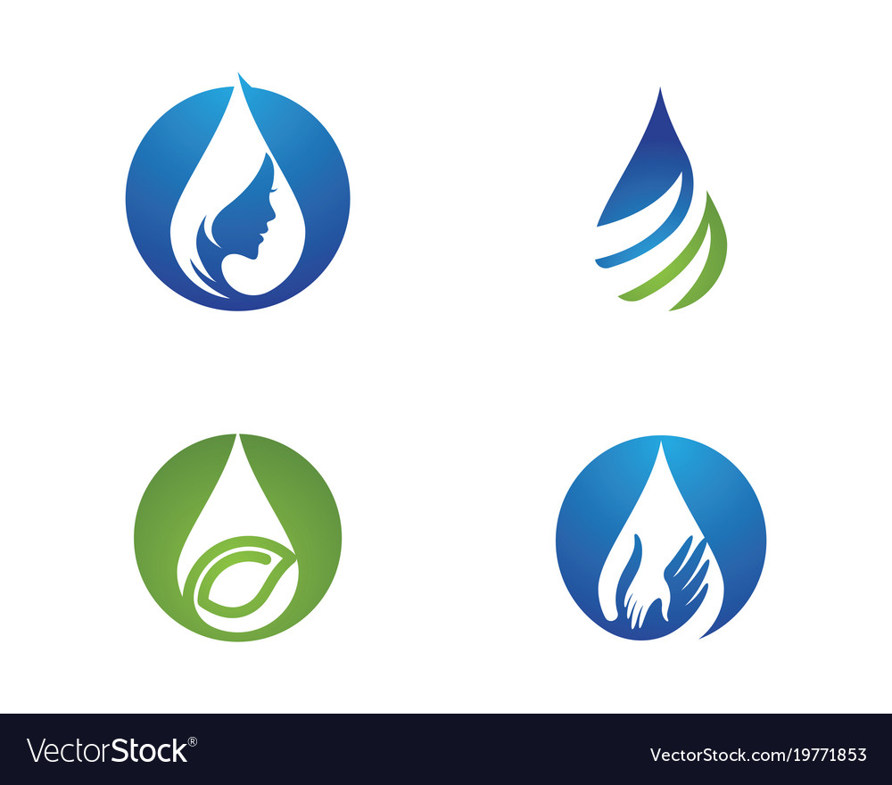 water drop logo template royalty free vector image