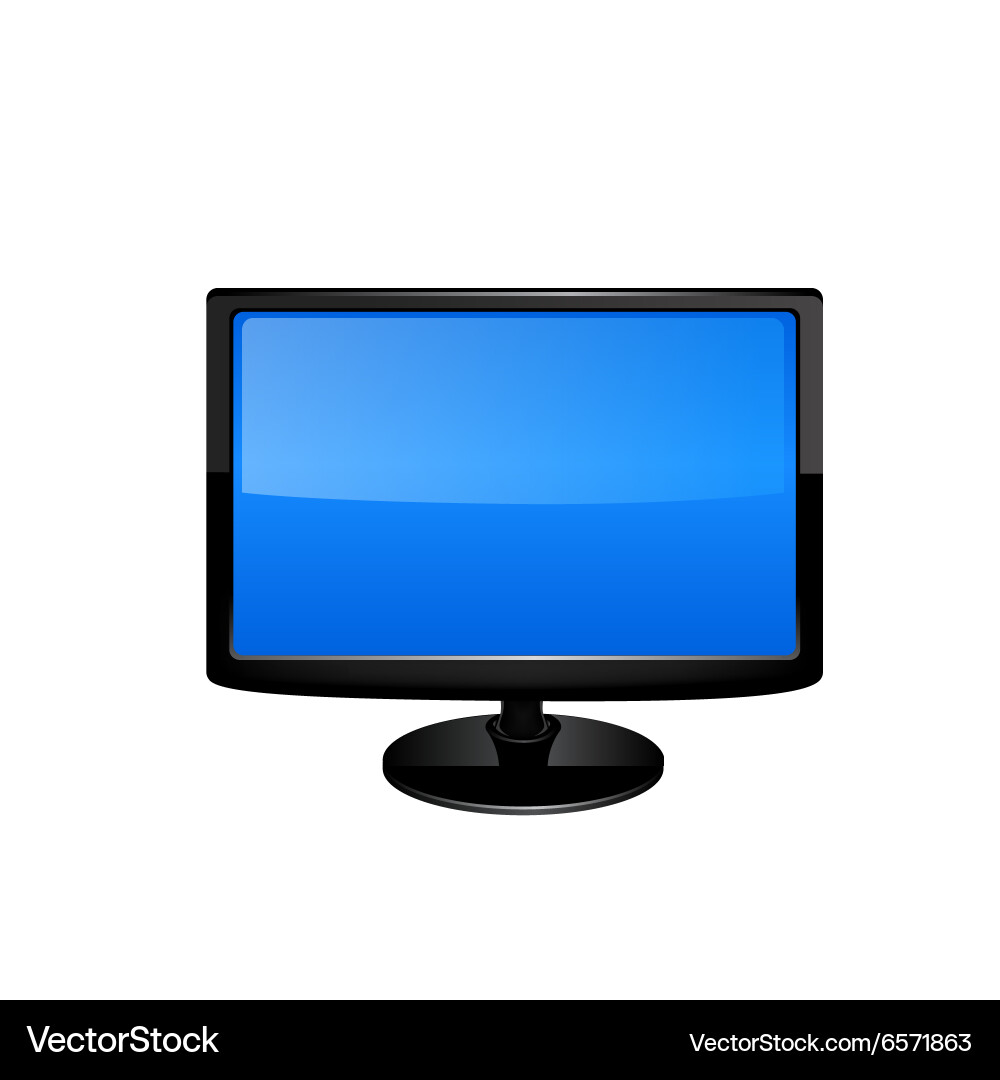 Plasma lcd tv Royalty Free Vector Image - VectorStock