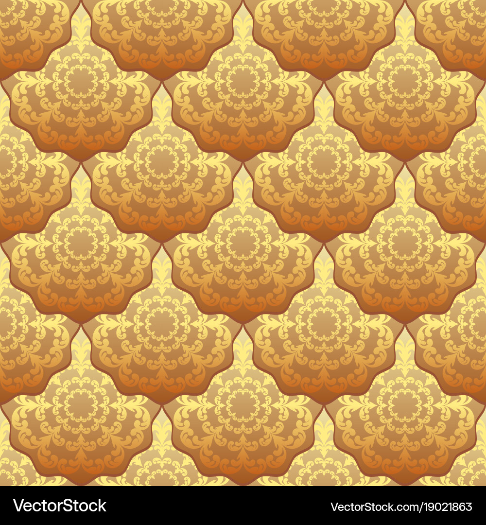 Seamless background with vintage pattern Vector Image