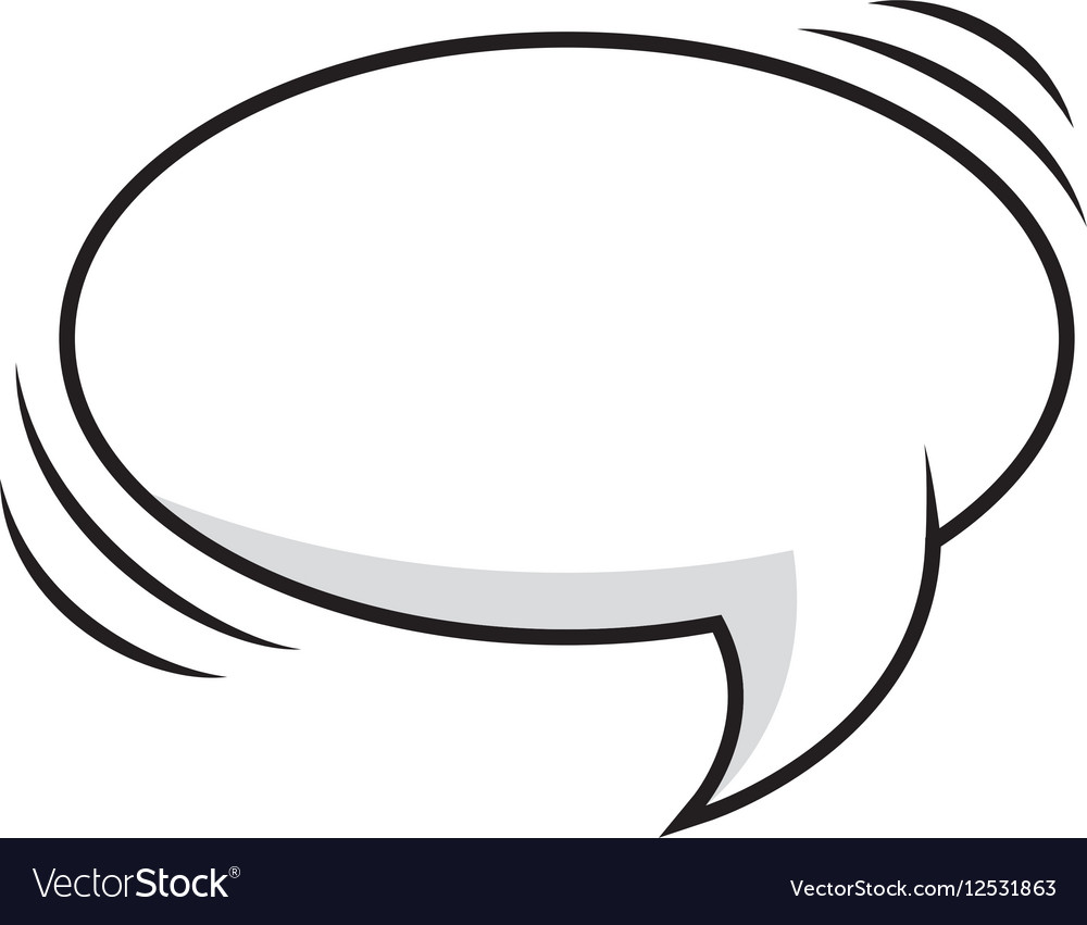 Speech bubble message icon Royalty Free Vector Image