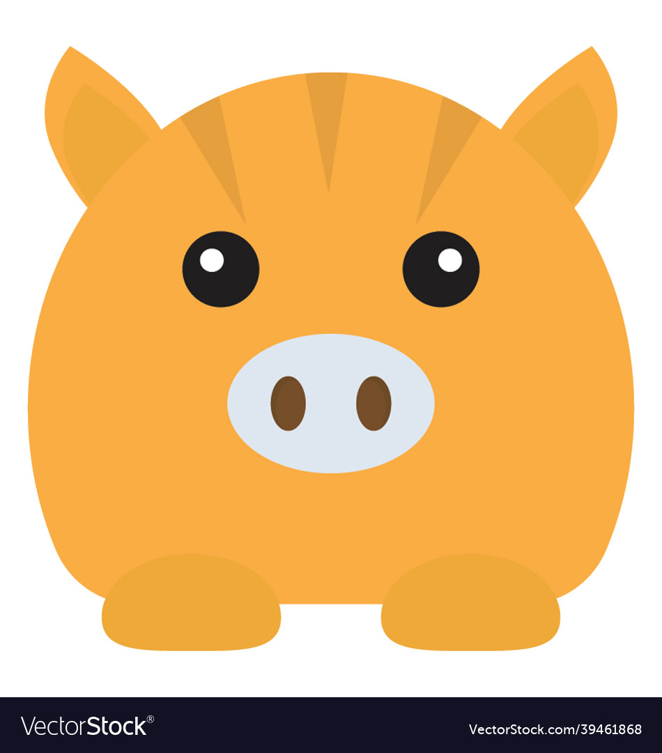 Fat Pig Royalty Free Vector Image - Vectorstock