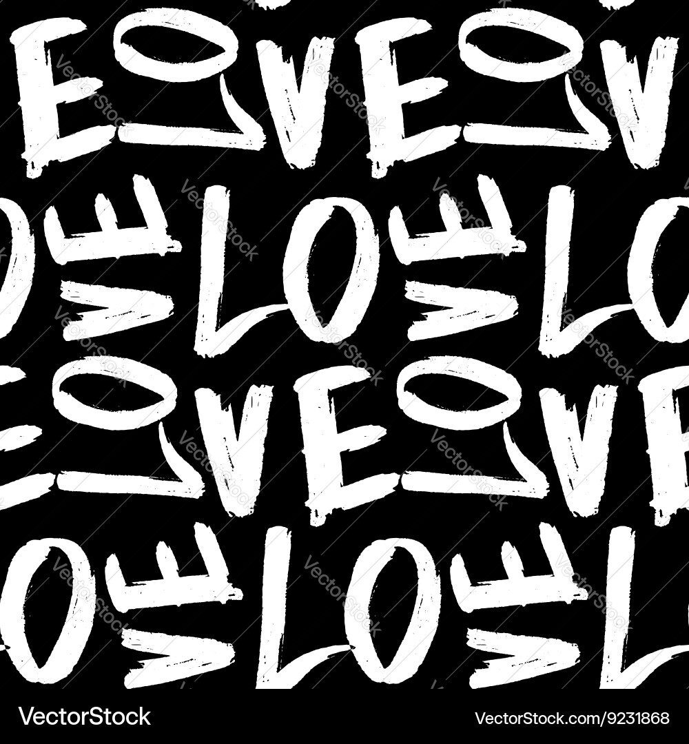 Love seamless pattern Royalty Free Vector Image