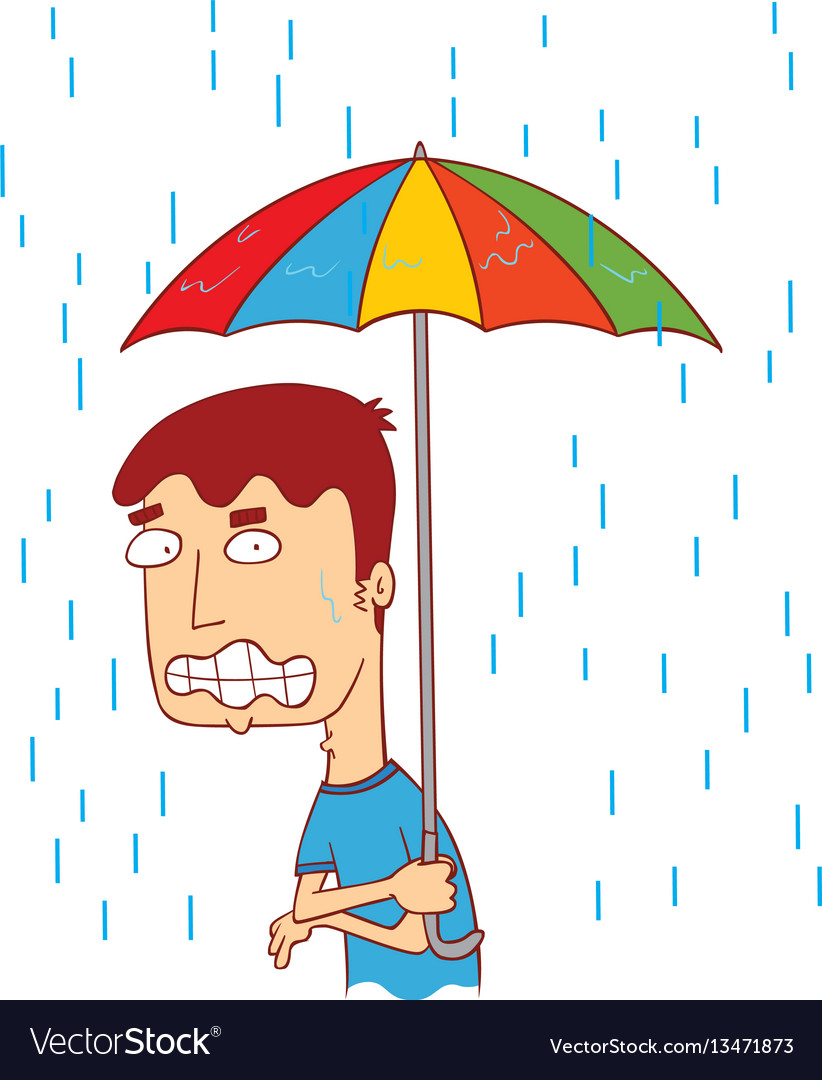 cold-in-the-rain-converted-royalty-free-vector-image