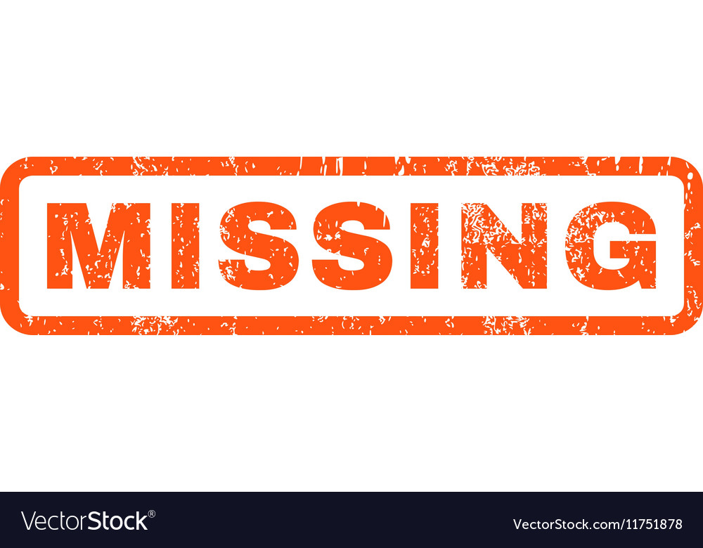 Missing rubber stamp Royalty Free Vector Image