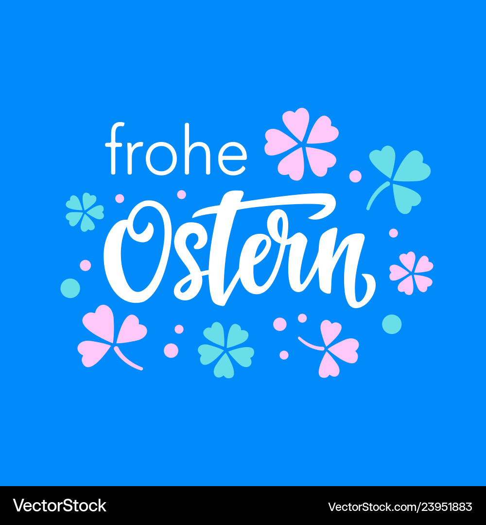 Happy easter typography poster template Royalty Free Vector