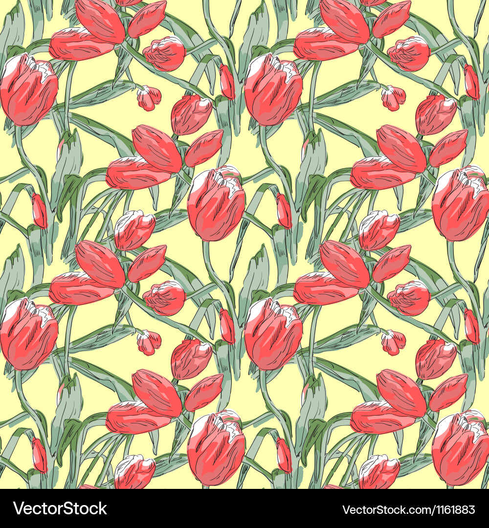 Vector Tuplip Tulips Royalty Free Vector Image - VectorStock