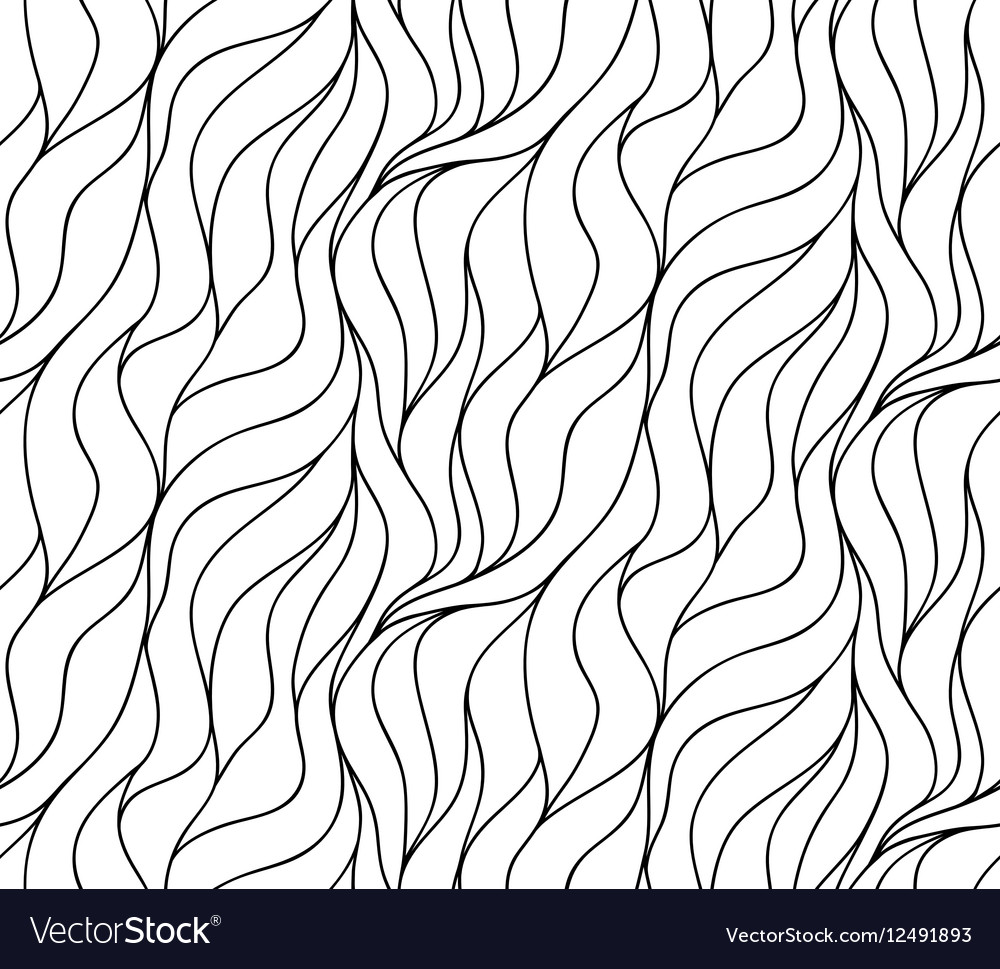 Floral background of drawn lines Royalty Free Vector Image