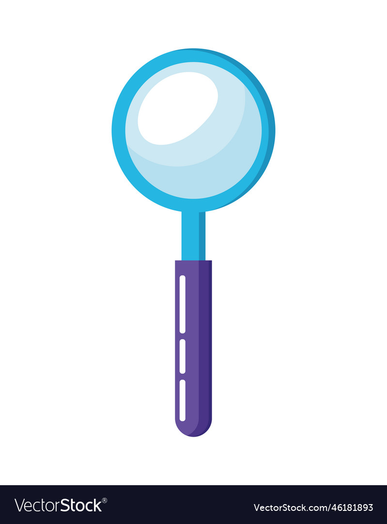 Magnifying glass search Royalty Free Vector Image