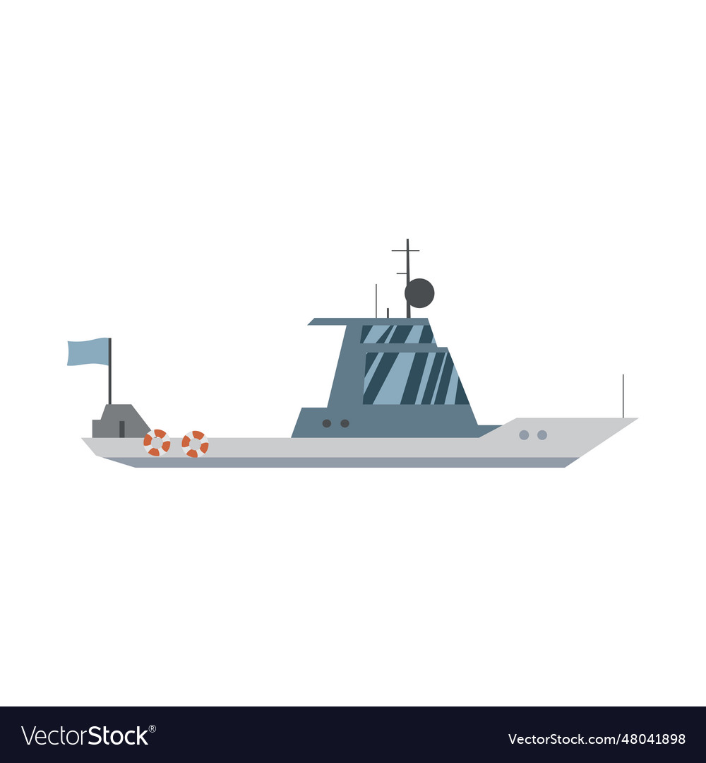 Cruiser boat icon Royalty Free Vector Image - VectorStock