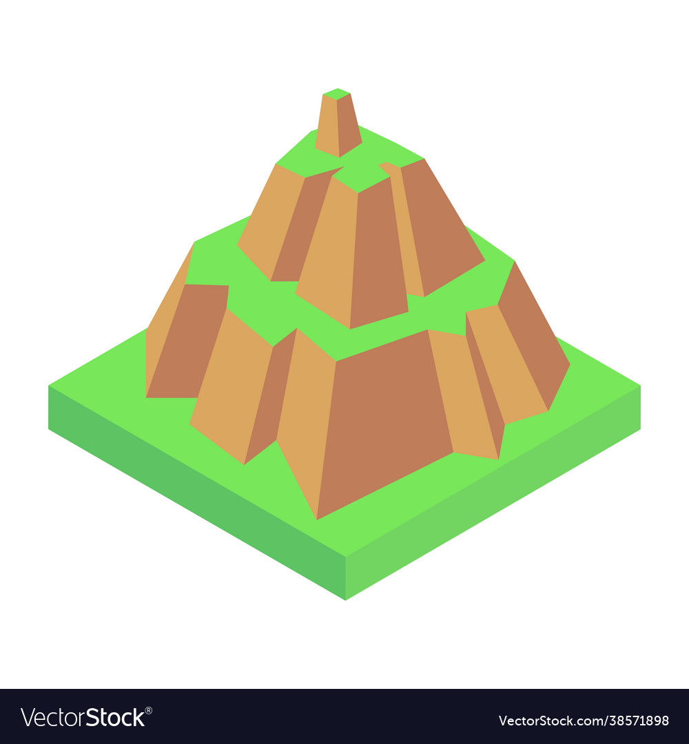 Mountain rocks Royalty Free Vector Image - VectorStock