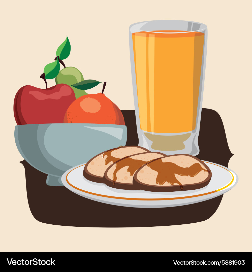 Breakfast design Royalty Free Vector Image - VectorStock