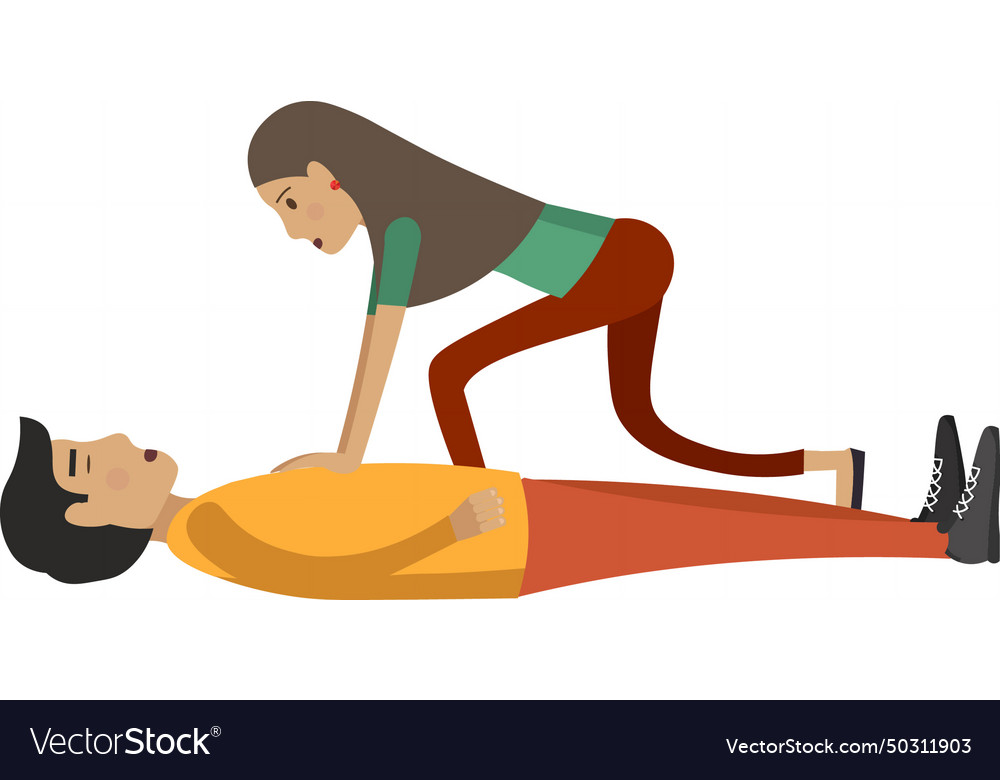 First aid for loss of consciousness icon Vector Image