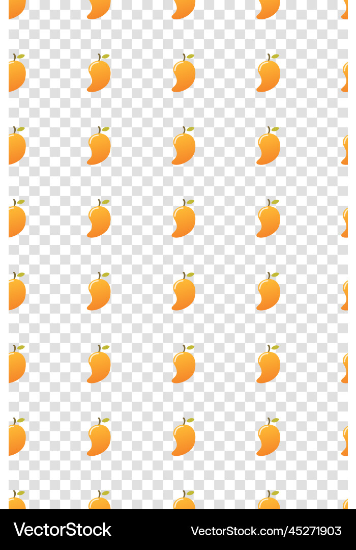 Mango pattern fresh fruit background seamless Vector Image
