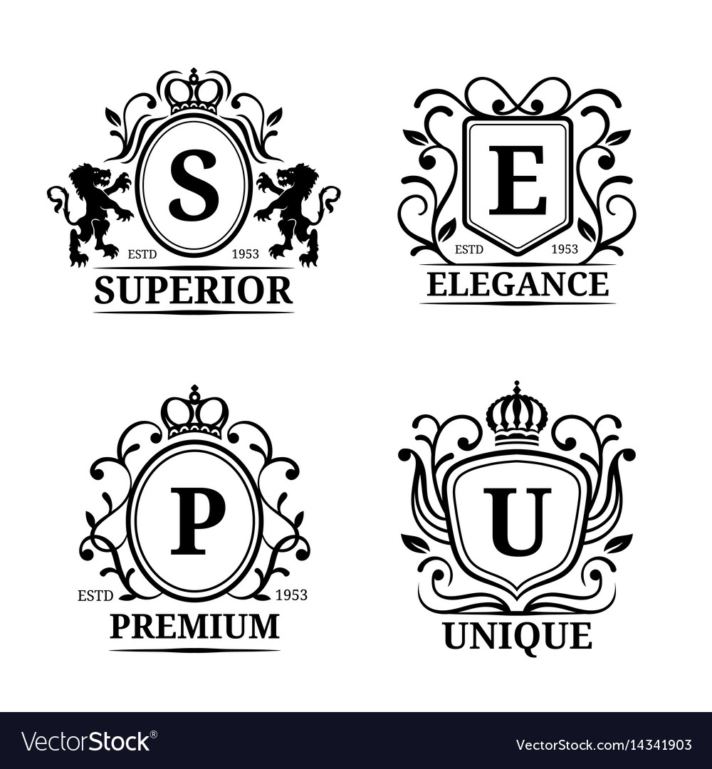 Free to use and customize monogram logo templates