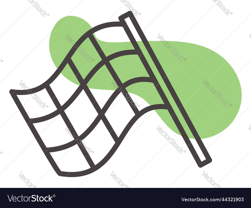 Race flag on a white background Royalty Free Vector Image