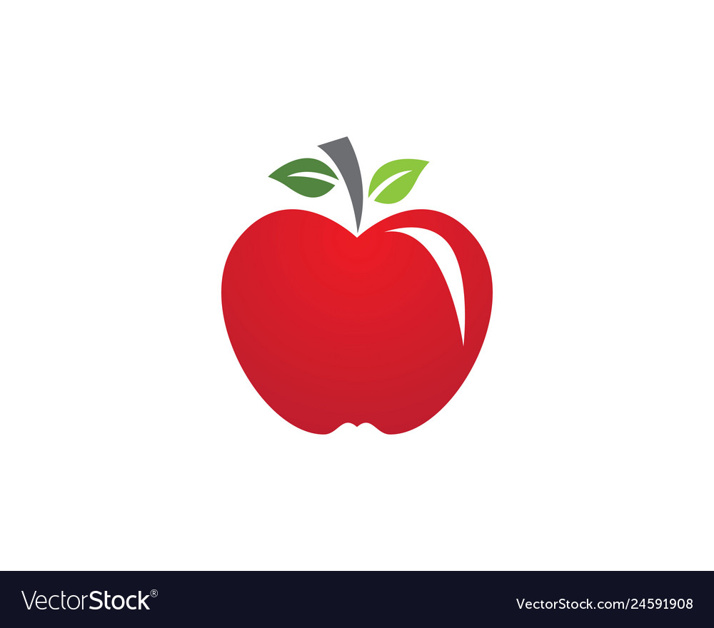 Apple logo template icon Royalty Free Vector Image