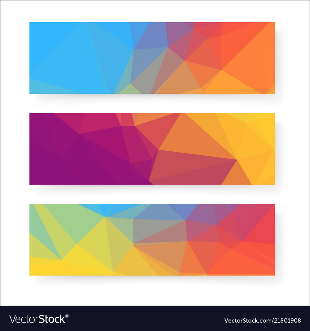 Colorful banner design background Royalty Free Vector Image