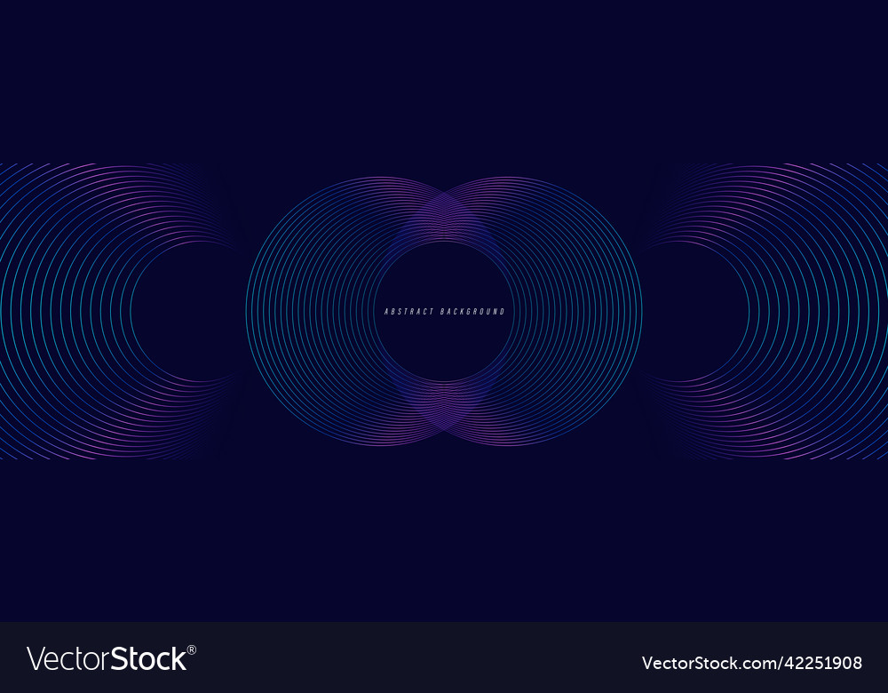 Dark abstract futuristic background with glowing Vector Image