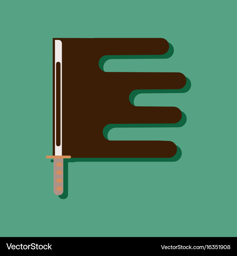 Flat icon design collection ancient sword Vector Image