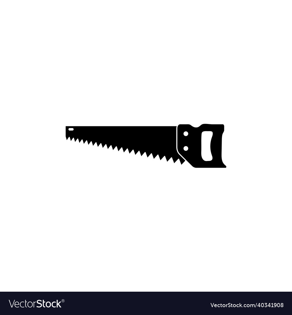 Hand saw icon design template isolated Royalty Free Vector