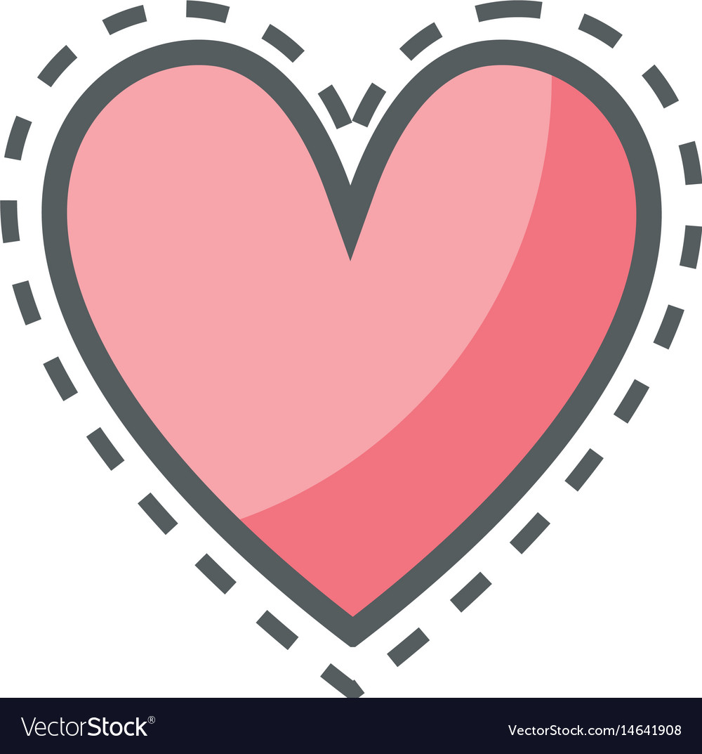 Download Pink cute heart love icon Royalty Free Vector Image