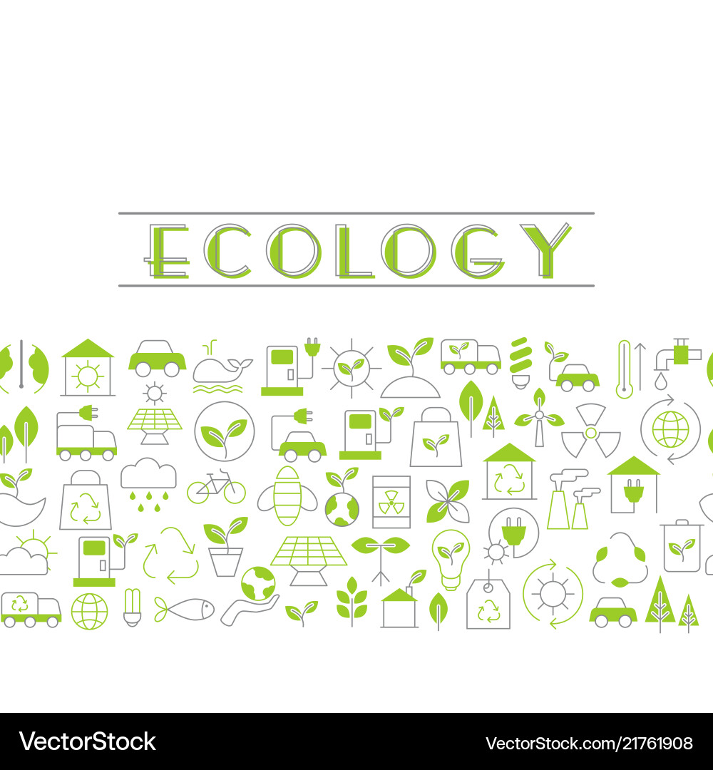 Recycling ecological concept Royalty Free Vector Image