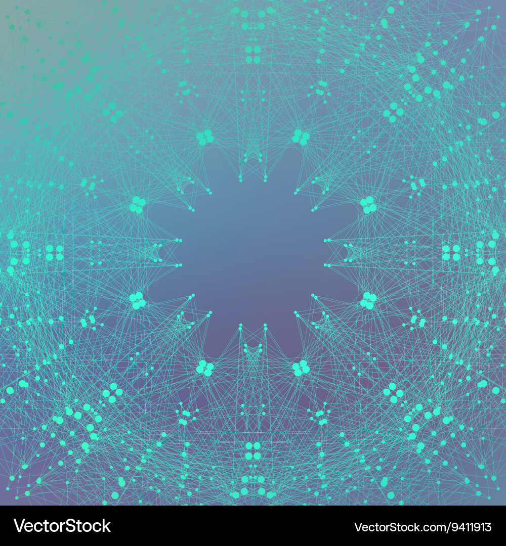 Geometric abstract background molecule Royalty Free Vector
