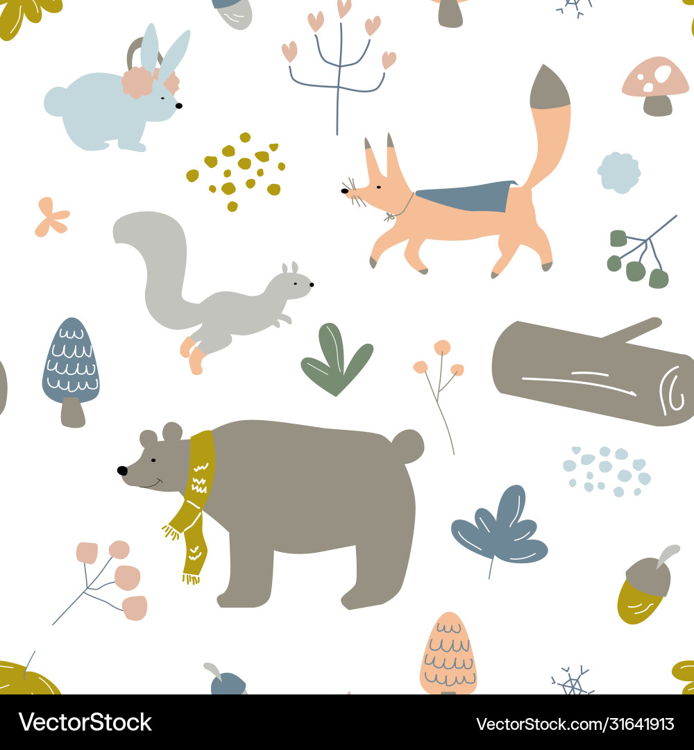 Seamless kids infants or children pattern Vector Image