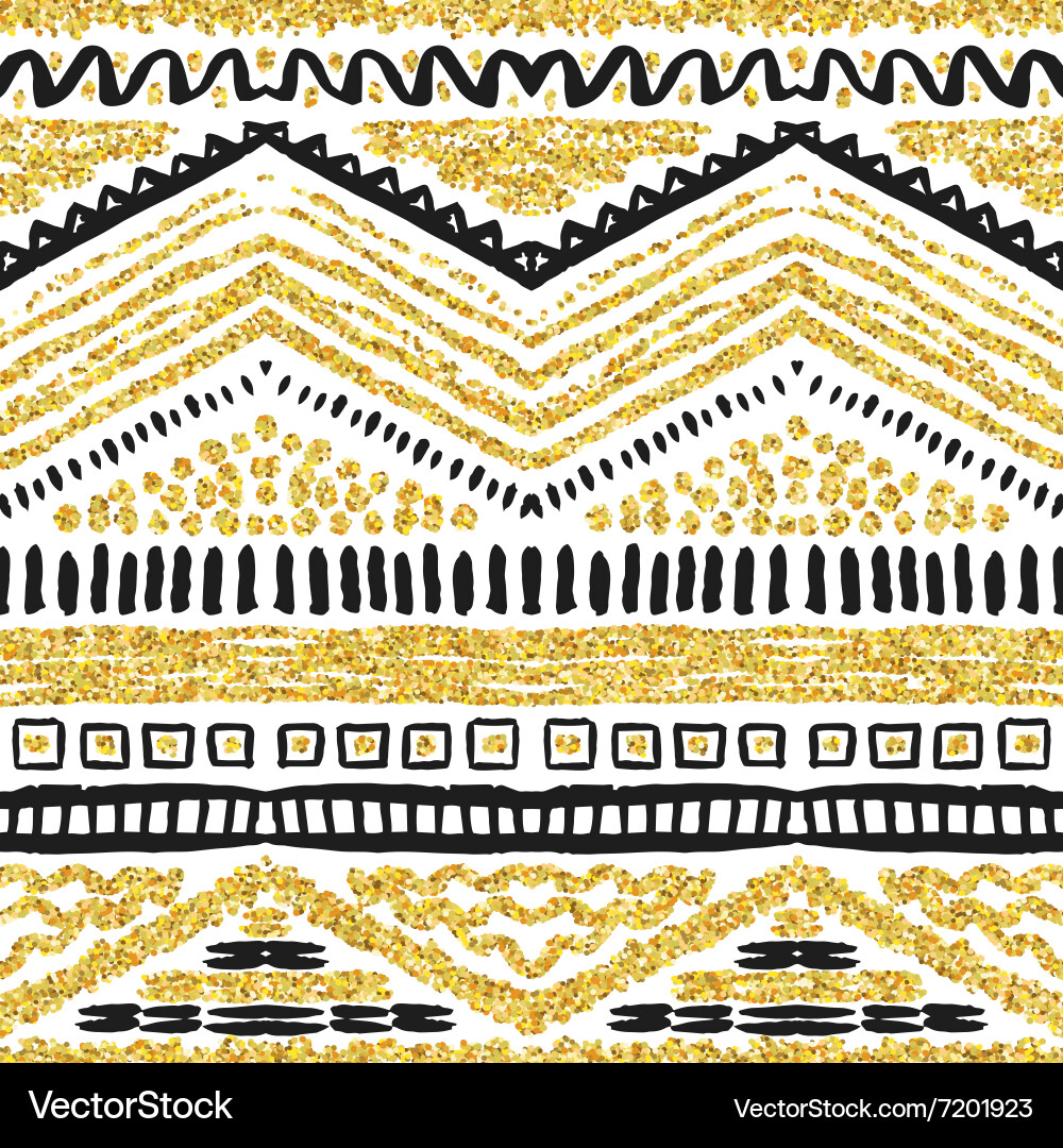 Hand drawn painted seamless pattern Royalty Free Vector