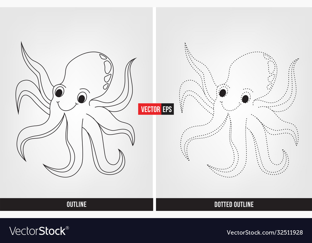 letters octopus worksheet vector images 60