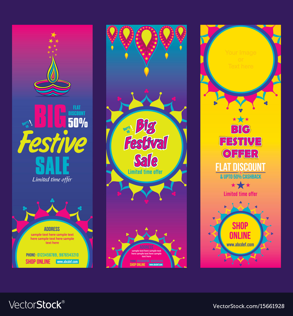 Creative Big Festive Sale Design Royalty Free Vector Image