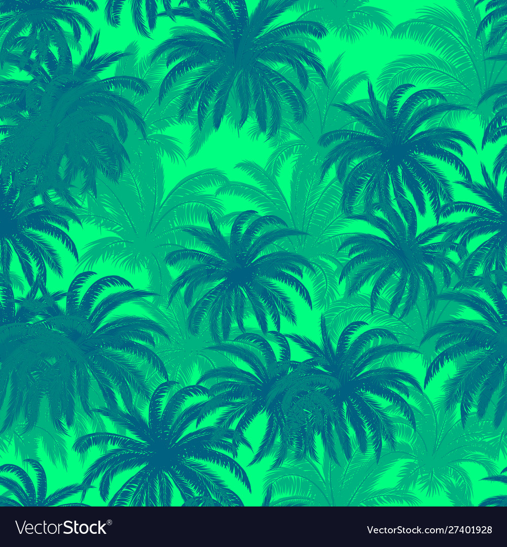 Palm trees seamless pattern