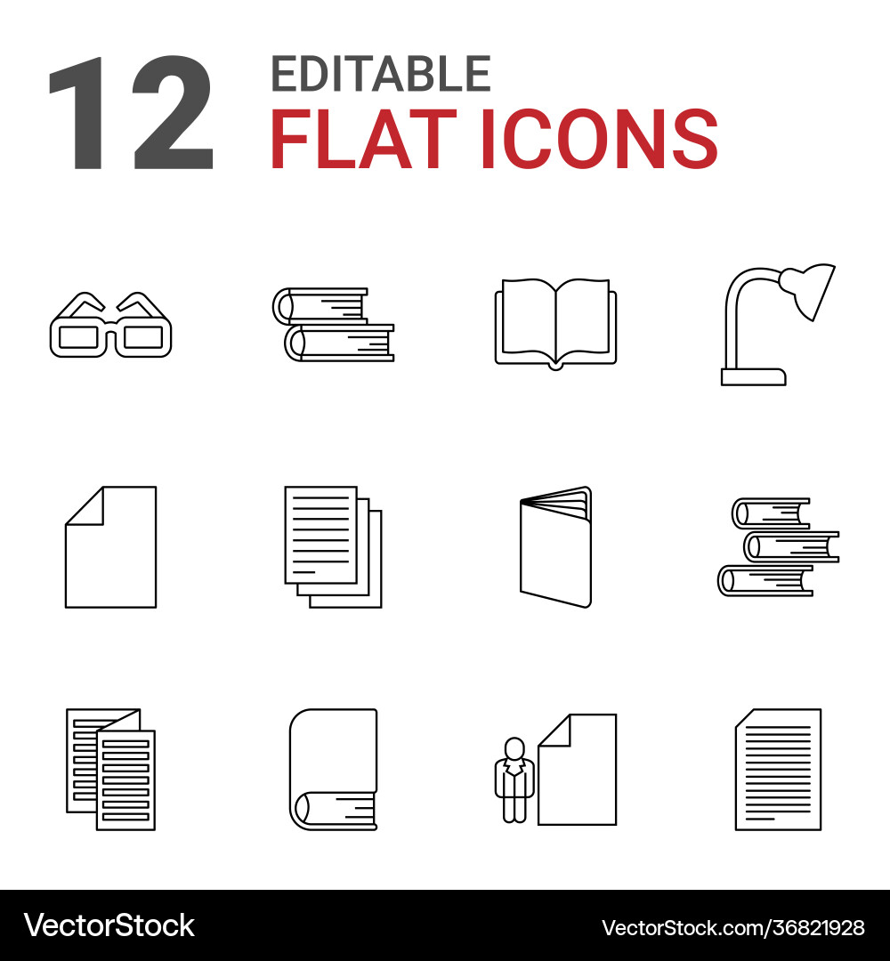 Reading icons Royalty Free Vector Image - VectorStock