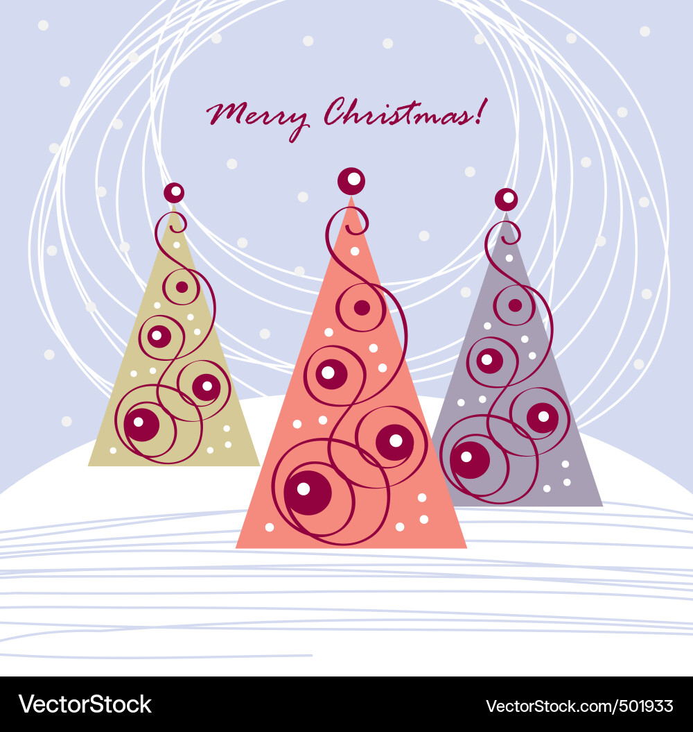 Christmas tree background Royalty Free Vector Image