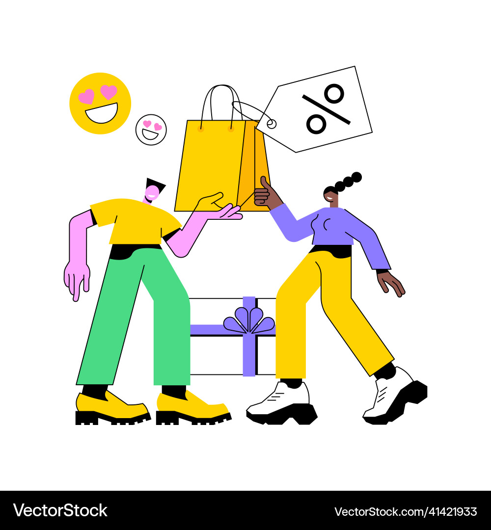 Smart retail abstract concept Royalty Free Vector Image