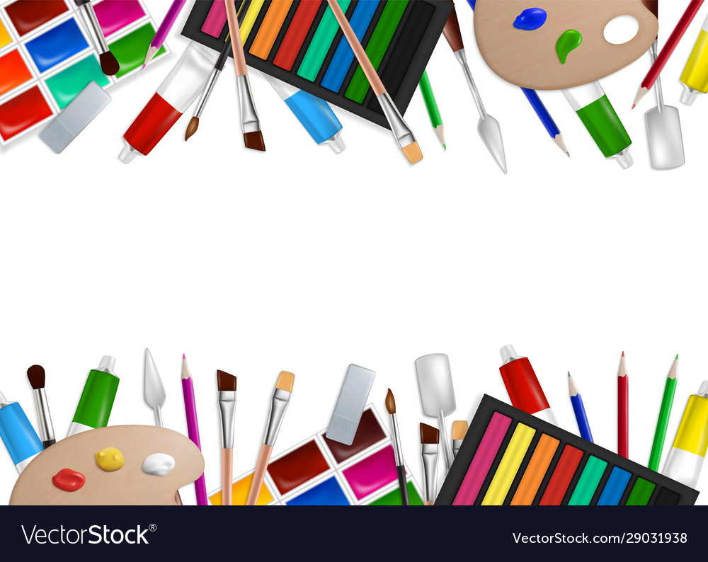 https://cdn4.vectorstock.com/i/1000x1000/19/38/art-tools-and-materials-frame-vector-29031938.jpg