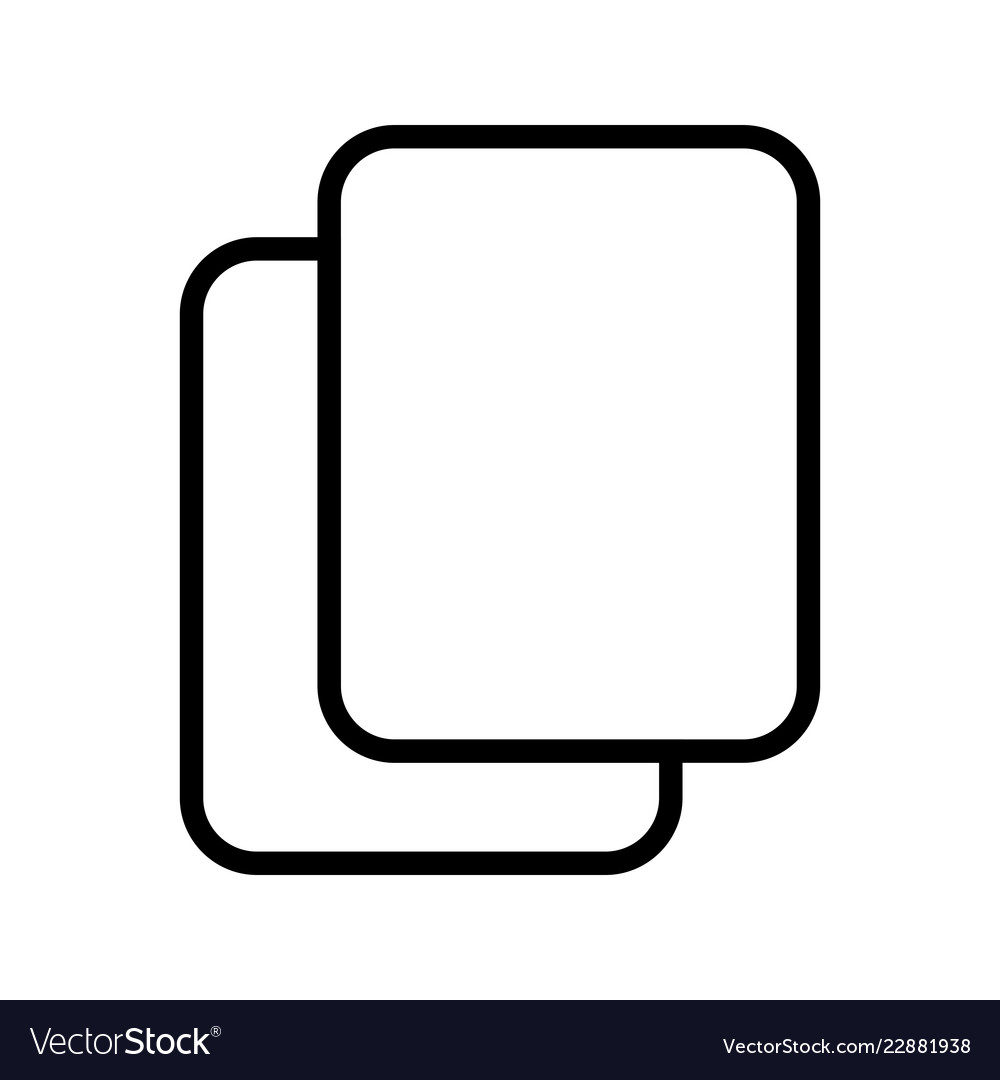 Copy icon Royalty Free Vector Image - VectorStock image.