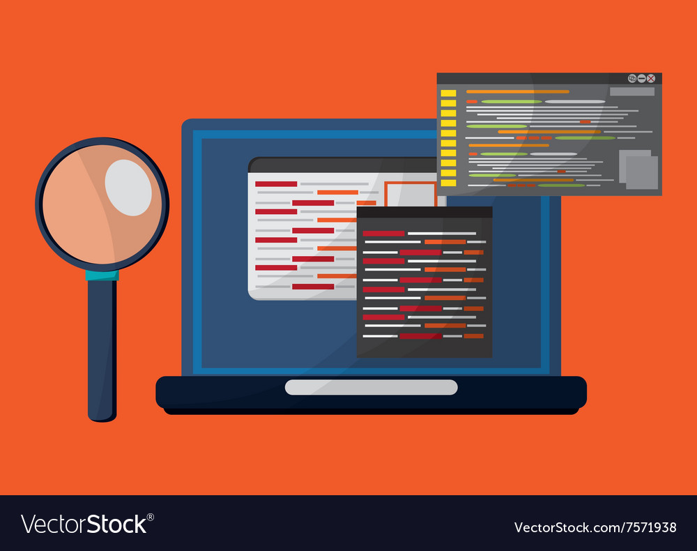 Developer icon design Royalty Free Vector Image