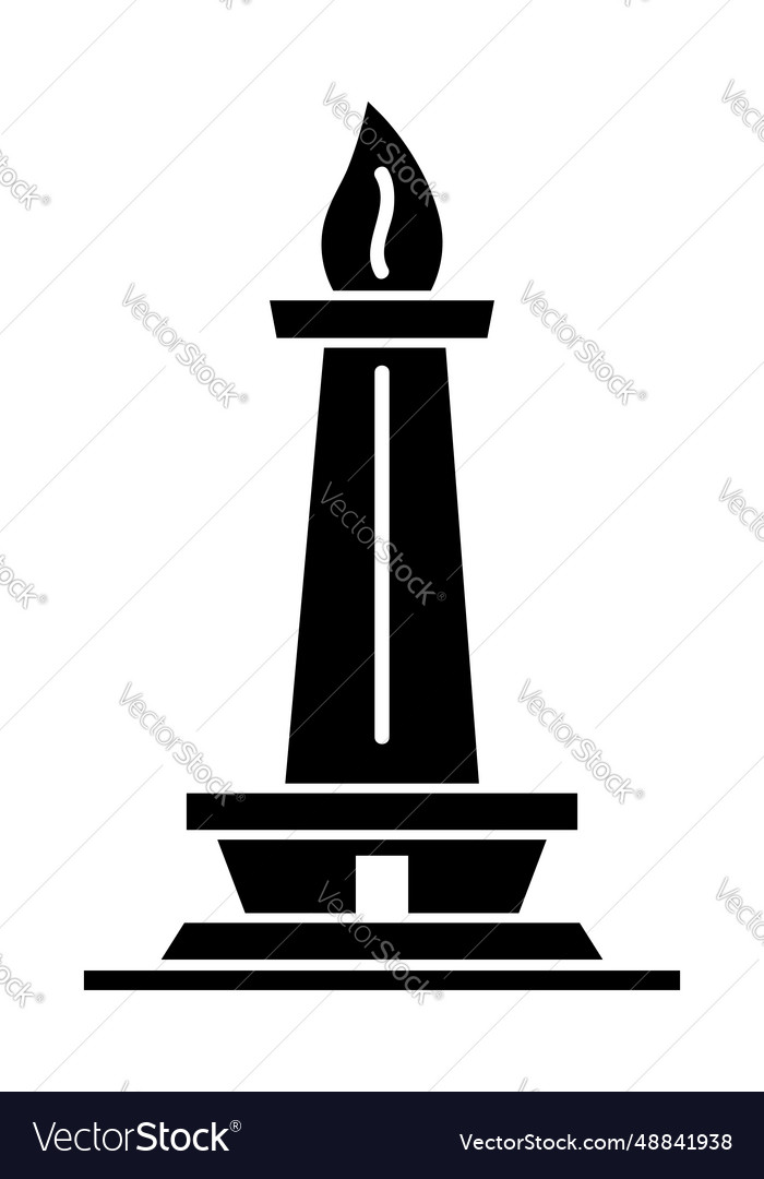 Simple doodle of monas jakarta indonesia capital Vector Image