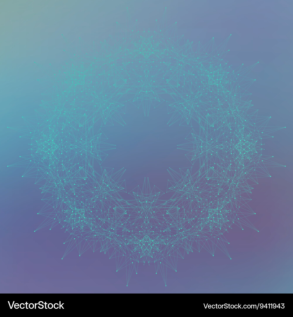 Geometric abstract background molecule Royalty Free Vector