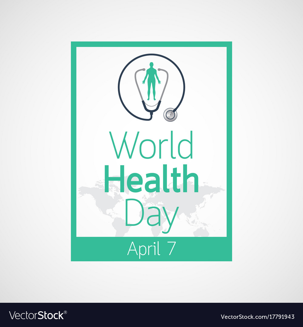 World health day icon Royalty Free Vector Image