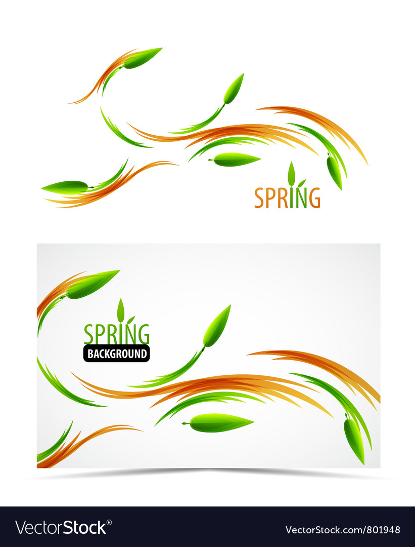 Abstract spring summer waves Royalty Free Vector Image