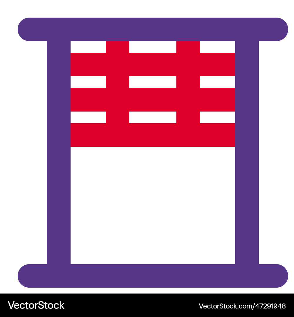 Adjustable sash window of movable panels Vector Image