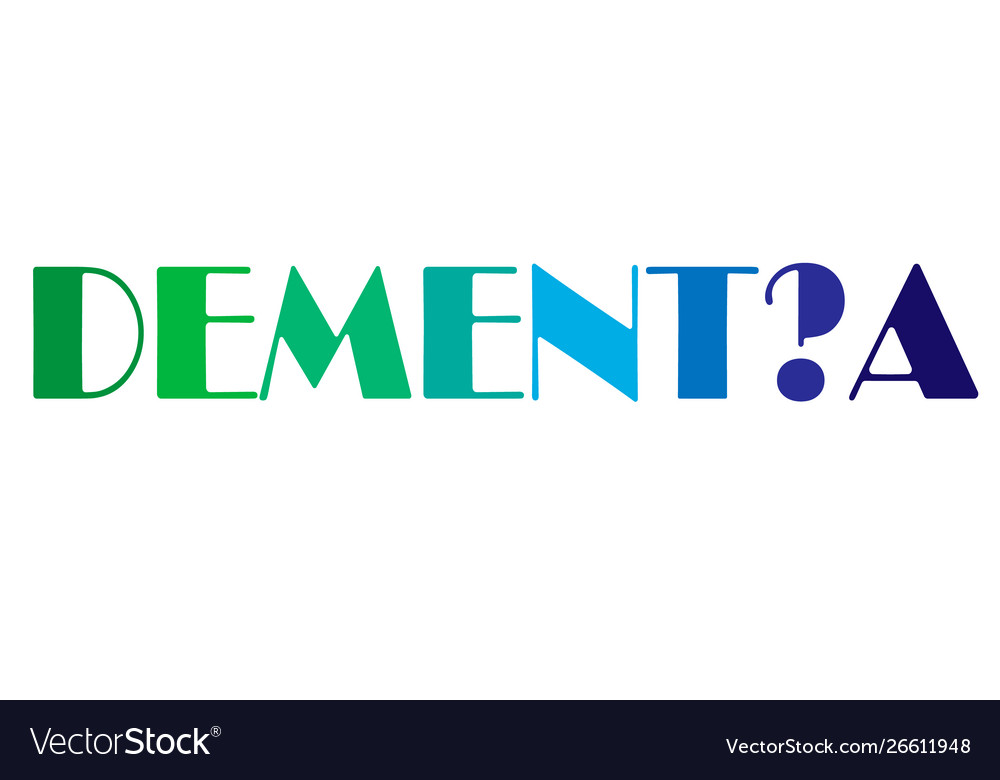 Dementiacolor Royalty Free Vector Image - Vectorstock