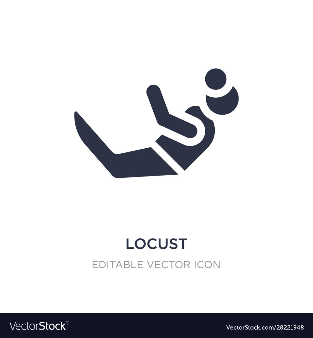 Locust icon on white background simple element Vector Image