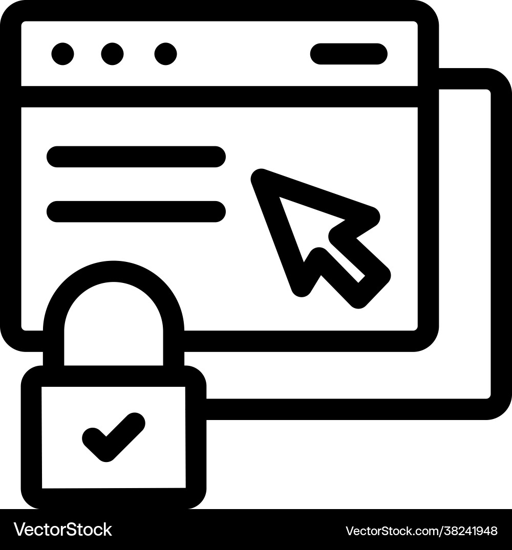Web protection Royalty Free Vector Image - VectorStock