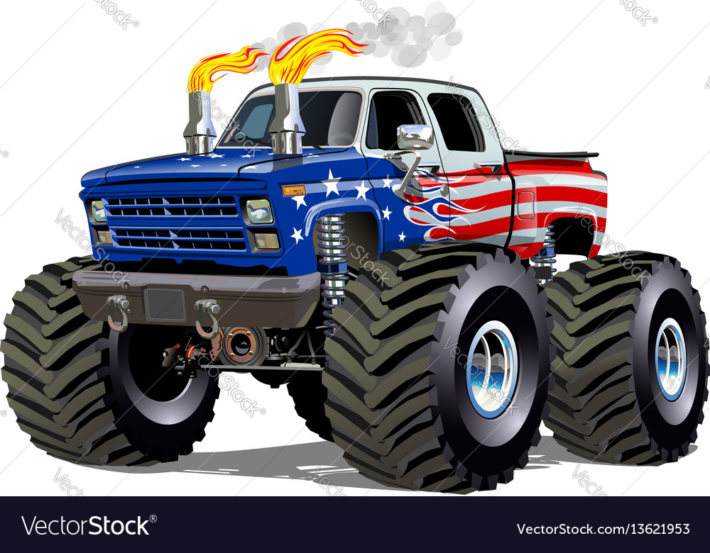 Cartoon Monster Truck | Sticker